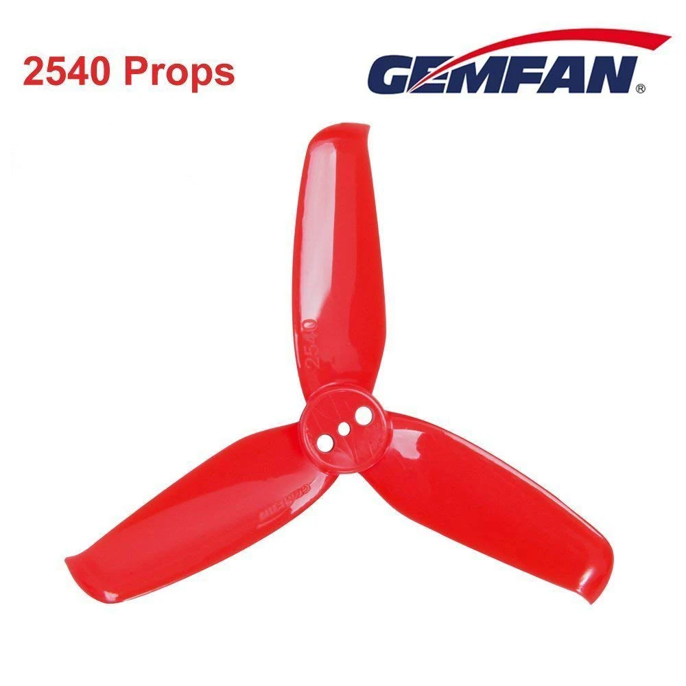 

4 Pairs /8 Pairs Gemfan Flash 2540 3-Blade Propeller 2.5inch Triblade Props Compatible with 1105 1106 Brushless Motor for Props