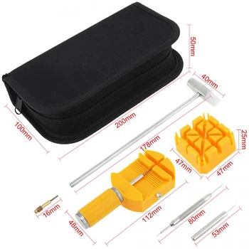

16Pcs/Set Multi-Function Precision Combination Watch Opening Watch Band Remover Tool With Storage Canvas Bag For Watch Repair