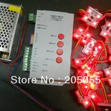 60 шт. адресуемых 4led 5050SMD светодиодный пиксельный rgb модуль водонепроницаемый LPD6803 12 V 3*20 штук/Коллона+ T-1000S устройство для чтения sd-карт+ трансформатор