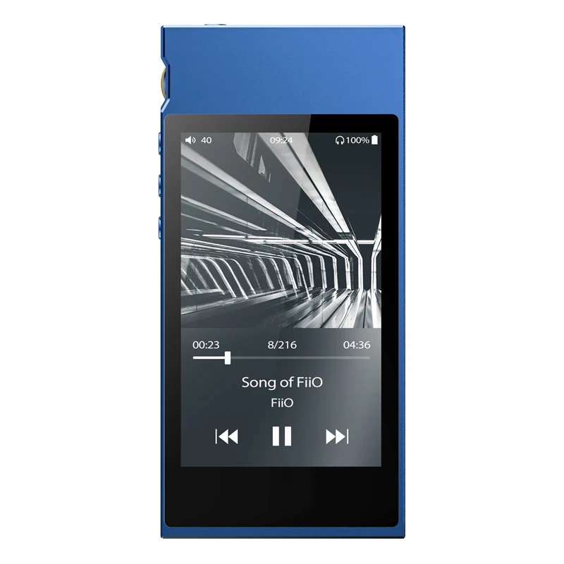 FiiO M7 High-Res Audio Lossless HIFI музыкальный плеер MP3 Bluetooth 4,2 сенсорный экран fm-радио поддержка родного DSD128 DAC LDAC APTX - Цвет: Синий