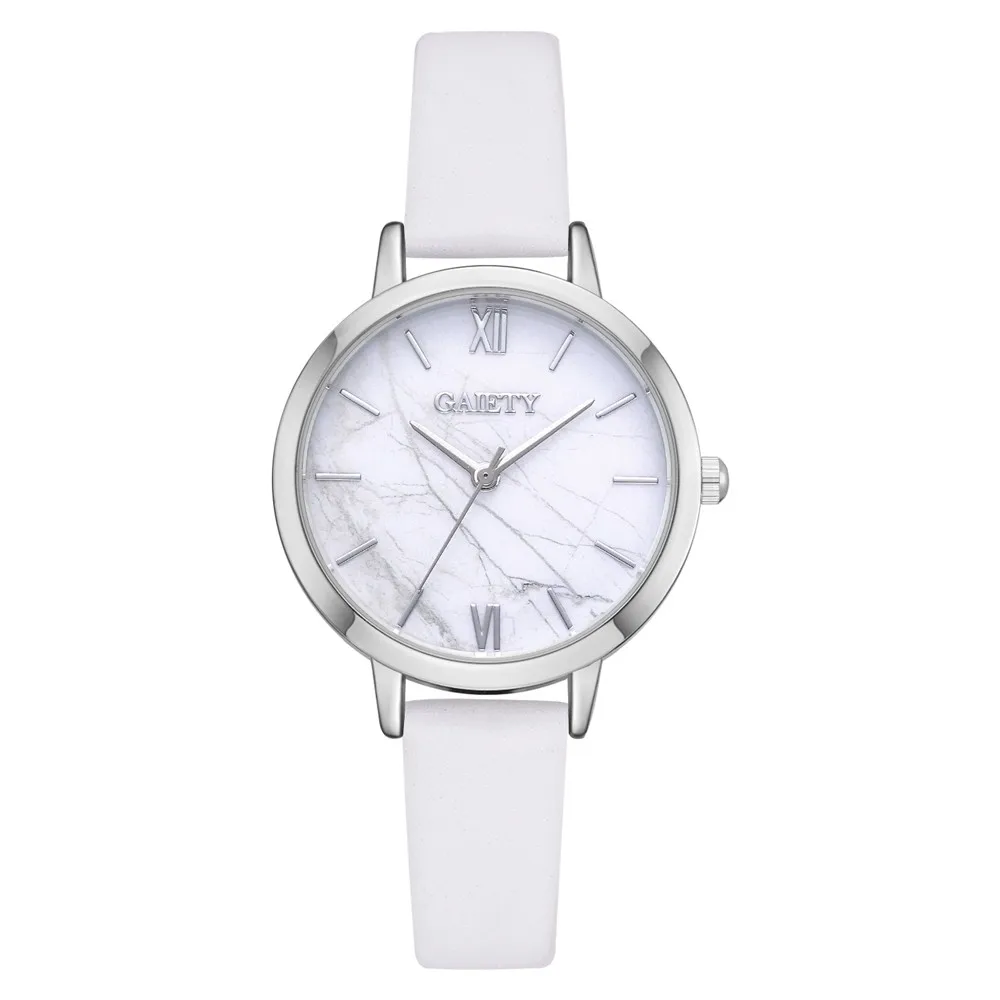

GAIETY Brand Women Watches Luxury Leather Strip Marble Dial Dress Wristwatch Ladies Gift Quartz Clock Relogio feminino Hot *533