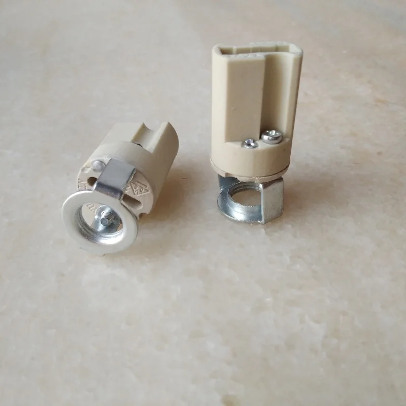 

G9 complete set lamp bases, G9 lamp socket, ceramic show lampholder, ceramic G9 lamp holder with m10 back metal bracket