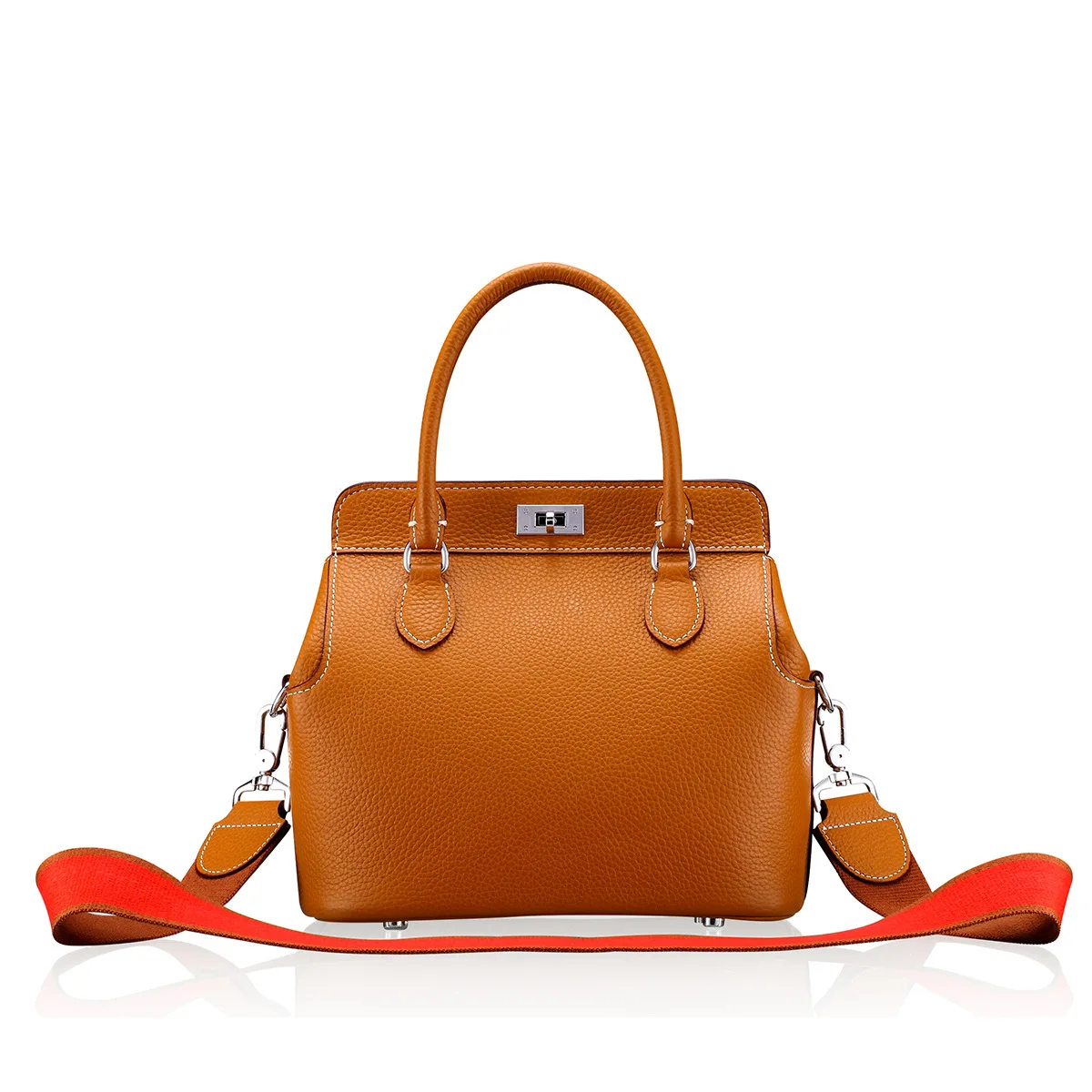 

Genuine Leather Woman Package High Cowhide Package Single Shoulder Span Package