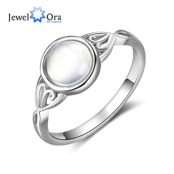 

Victorian Style 925 Sterling Silver Wedding Rings for Women Created Moonstone Ring Size 5 6 7 8 9 Gift for Mother (RI103764)