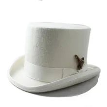 Шерсть для женщин и мужчин верхняя одежда в стиле стимпанк шляпа с перо для рукоделия викторианская шляпка для церкви для джентльмена выполнение бейсболка с меховым помпоном