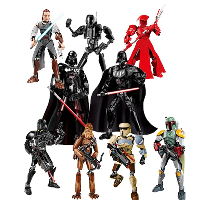 

25 styles KSZ StarWars Rogue One Toys Jango Phasma Jyn Erso K-2SO Darth Vader General Grievous Figure toy building blocks TOYS