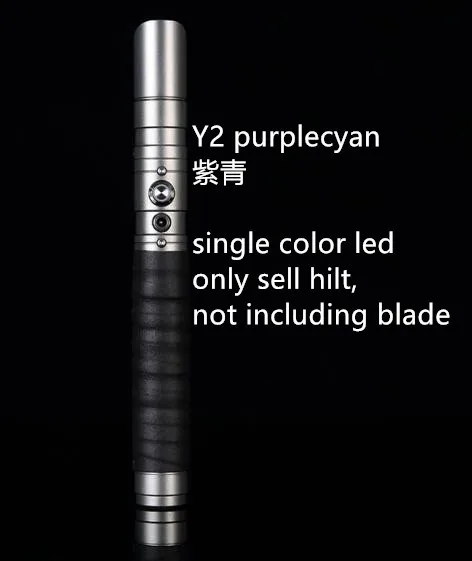 Yanqing metal lightsaber for lightsaber combat, single color led, Y2 purplecyan, only sell hilt