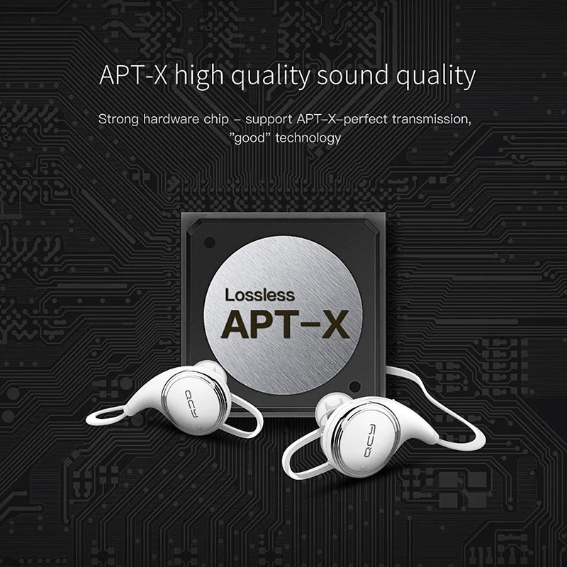 QCY QY8 Bluetooth наушники с микрофоном беспроводная гарнитура активные