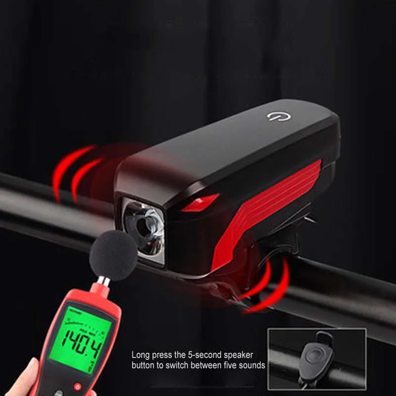 

2000mAh USB Charging Bicycle Light Wide Range Bike Lamp Night Safety Riding Warning Portable Super Bright Bike Front Light