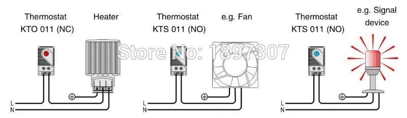 KTO011 NC(нормально закрытый) KTS011 NO(нормально открытый) настраиваемый регулятор температуры термостата