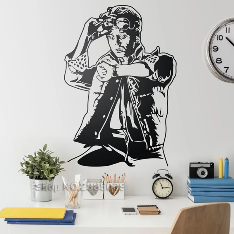 

New Arrival Singer Vinyl Wall Stickers Livingroom Bedroom Wall Mural Waterproof Removable Art Home Decoration Wallpaper LC608