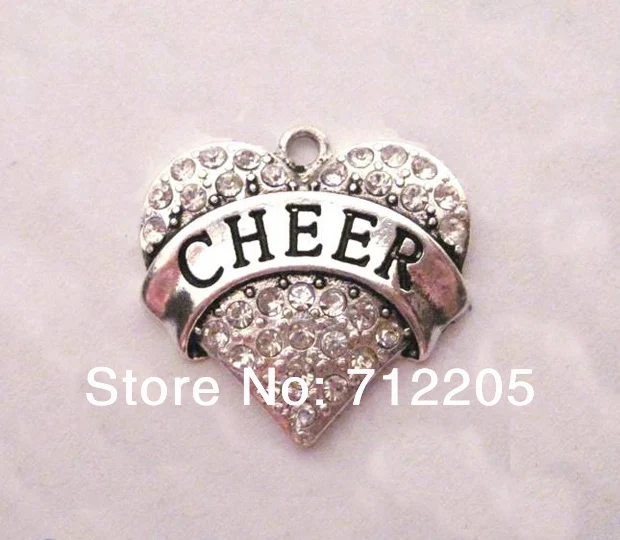Модный кулон в виде сердца с родиевым покрытием (A120765 3)|cheer backpack|cheering bannercheer style |