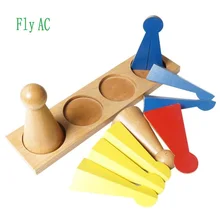 Fly AC Монтессори математика обучения детей деревянный геометрический Форма доля узор Цвет и когнитивных соответствующие игрушки
