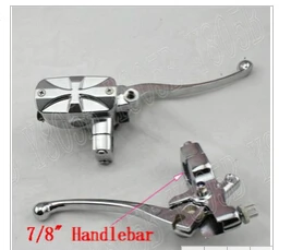 

Chrome 7/8" 22mm Handlebar Cross Reservoir Brake Clutch Levers For Yamaha VStar 400 650 1100 1300 Virago Xv 250 535 750 1100