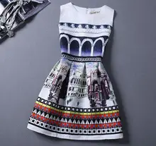 RioRIva Girls Dress Size 6-19 Years Old Print Summer Dresses For Age 13 14 15 16 Floral Owl Sleeveless Pattern 2017 Hot Women