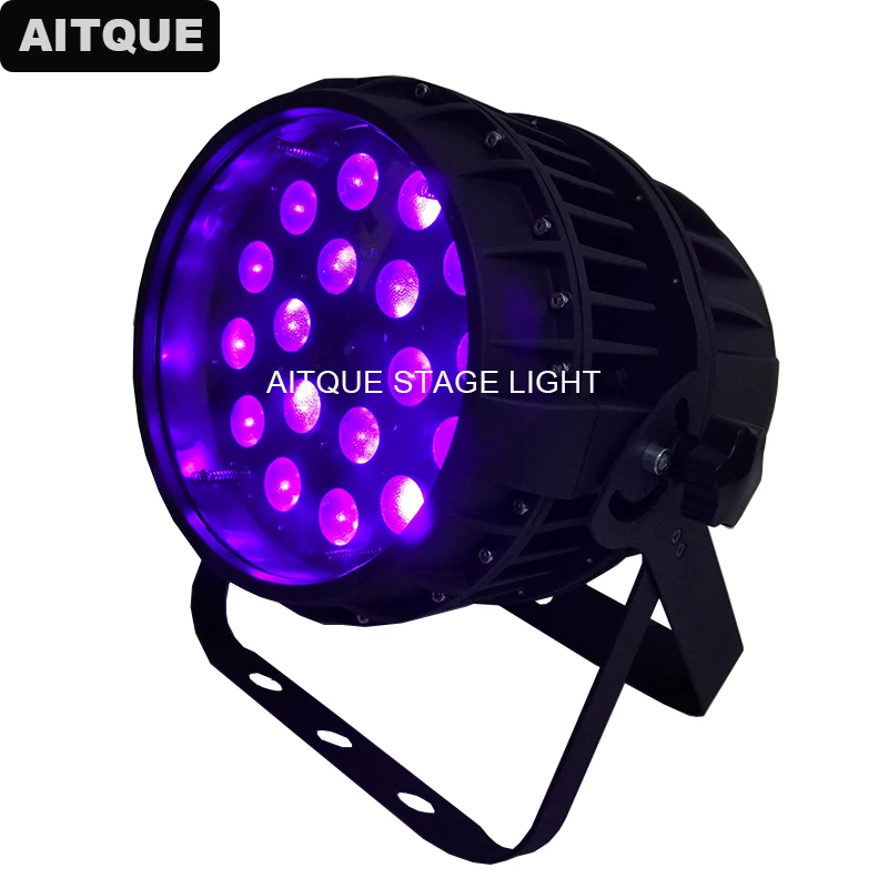 

24lot Waterproof motorized spotlight led par light zoom 18 x 18w rgbwa uv 6 in 1 outdoor led par ip65 light 18x18w