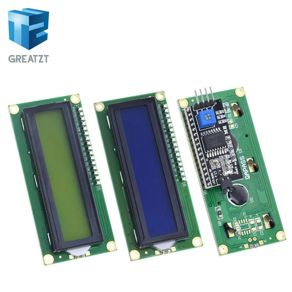 GREATZT 1 шт. модуль ЖКД синий зеленый экран IIC/igc 1602 для arduino 1602 lcd UNO r3 mega2560 lcd 1602