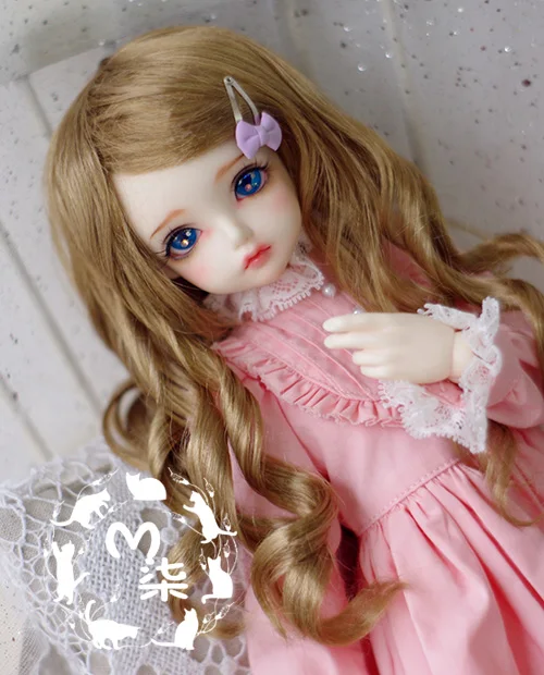 M7 bjd парик куклы синтетический мохеровый блонд 7 8 дюймов 6 1/4 1/6 MSD YOSD|doll wig|doll mohair