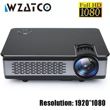 WZATCO CT580 Real Full HD Projector 1080P 1920*1080 3800Lumen HDMI Home Theatre Android 7.1 Projectors WIFI Beamer LCD Proyector