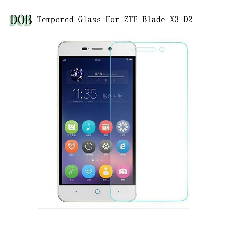 

ZTE Blade X3 Tempered Glass Protective Film Explosion-proof Screen Protector For ZTE Blade D2 / Blade T620 / ZTE Blade A452 5.0