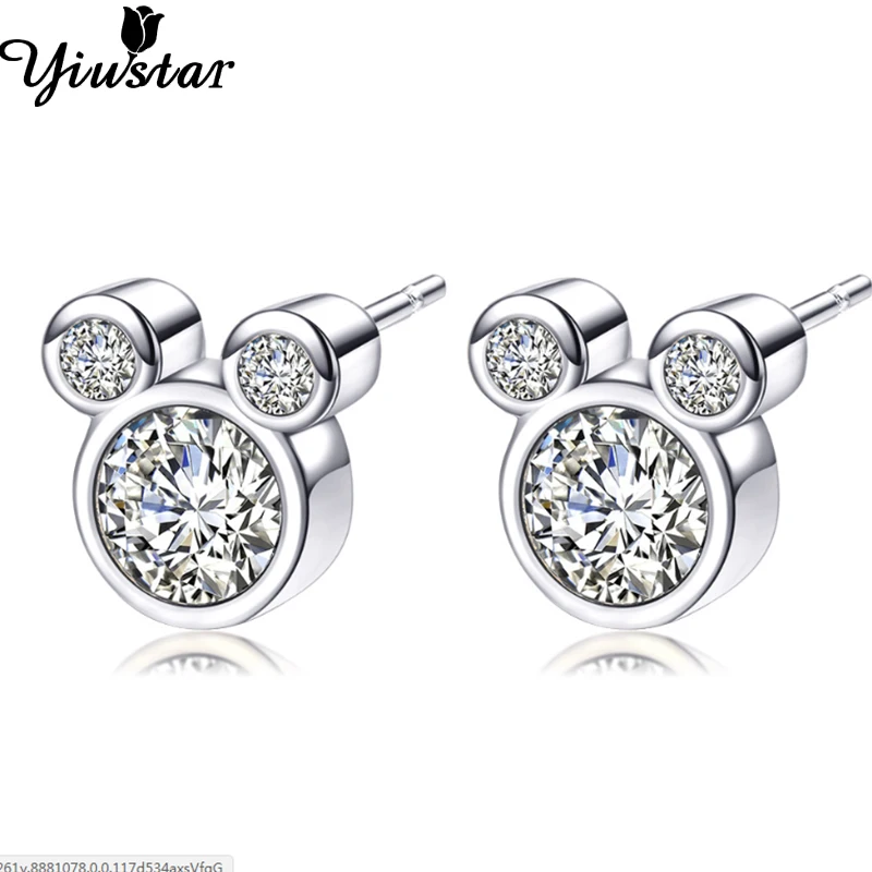 

Yiustar Silver Mouse Earring Tiny Mickey Earrings for Women Girls Children Baby Kids in Stud Earrings Mini Cartoon Jewelry Gifts