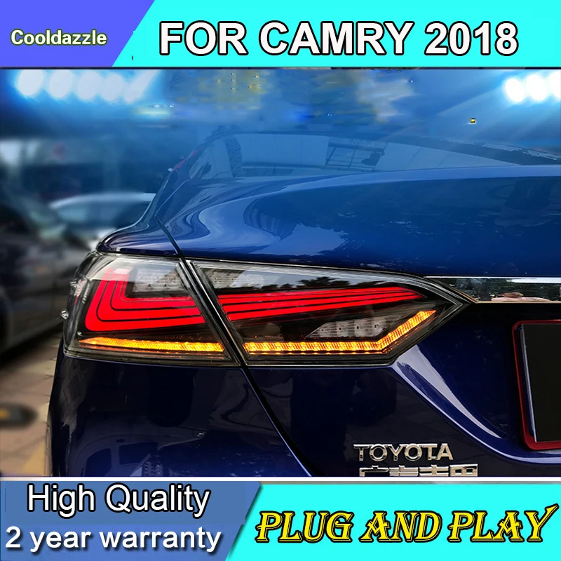 

4 Pieces Car Styling Case For TOYOTA Aurion Camry 2018 LED Taillights For Benz Style LED Tail Lamp LED Rear Lamp Back Lamp