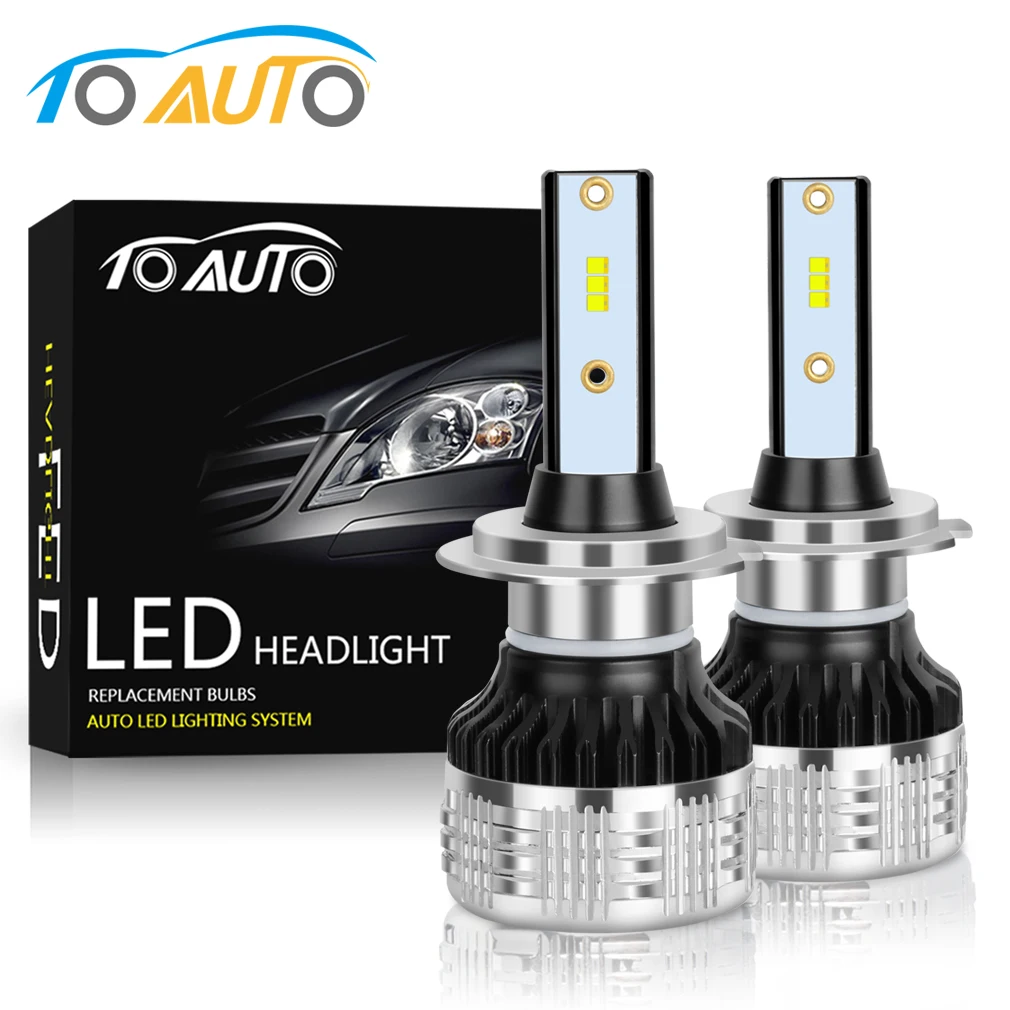 

2pcs H1 H3 H4 H7 H11 LED Car Headlight Bulbs HB3 9005 HB4 9006 H27 880 881 LED Lamp ZES Chips 6000K Automotive 12V