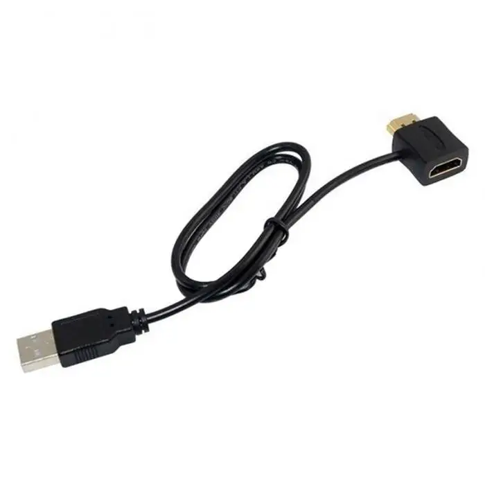 HDMI Male Female A/V Adapter 50cm/1.6ft with USB 2.0 Power Supply Connector JR Deals