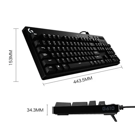 Logitech G610 полноразмерная игровая механическая клавиатура Пособия по немецкому языку вишня переключатель белая подсветка макропрограммирование MX redmx Blu