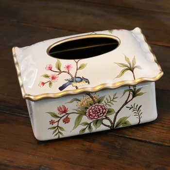 

Nordic birds wholesale creative Home Furnishing ceramic box box decoration crafts wedding gifts