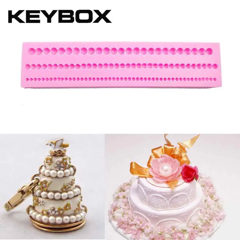 String Pearl Silicone Mold Cake Decorating Mold Paste Fondant Clay
