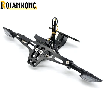 

For kawasaki For Yamaha Motorcycle accessories rear License Plate Bracket z750 Z800 R1 R6 mt 07 09 10 mt09 Z900 MT10 z1000 z650