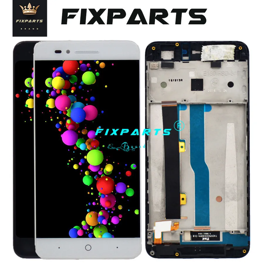 ZTE Blade A610 LCD Display Touch Screen HD Digitizer Assembly Replacement+frame For ZTE Blade A610A241 Version 318 (3)