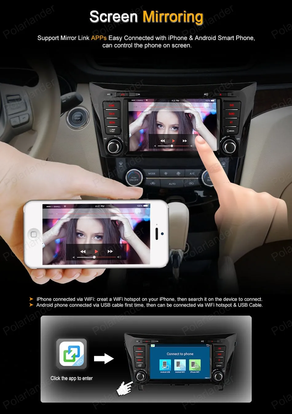 Clearance For QashQai XTrail 2014 Quad Core Android4.4 Car DVD player support dab+ WiFi 3G GPS 8