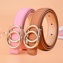 Cinto de couro infantil, cinto de couro para meninos e meninas, casual, pu, cintura, para calças de brim, ajustável z31