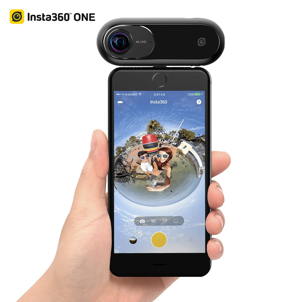 

2018 Insta360 360 Camera 4k 360 Video Camera Insta360 Digital 360 Action Camera Support BT for iPhone X 8 7 Plus