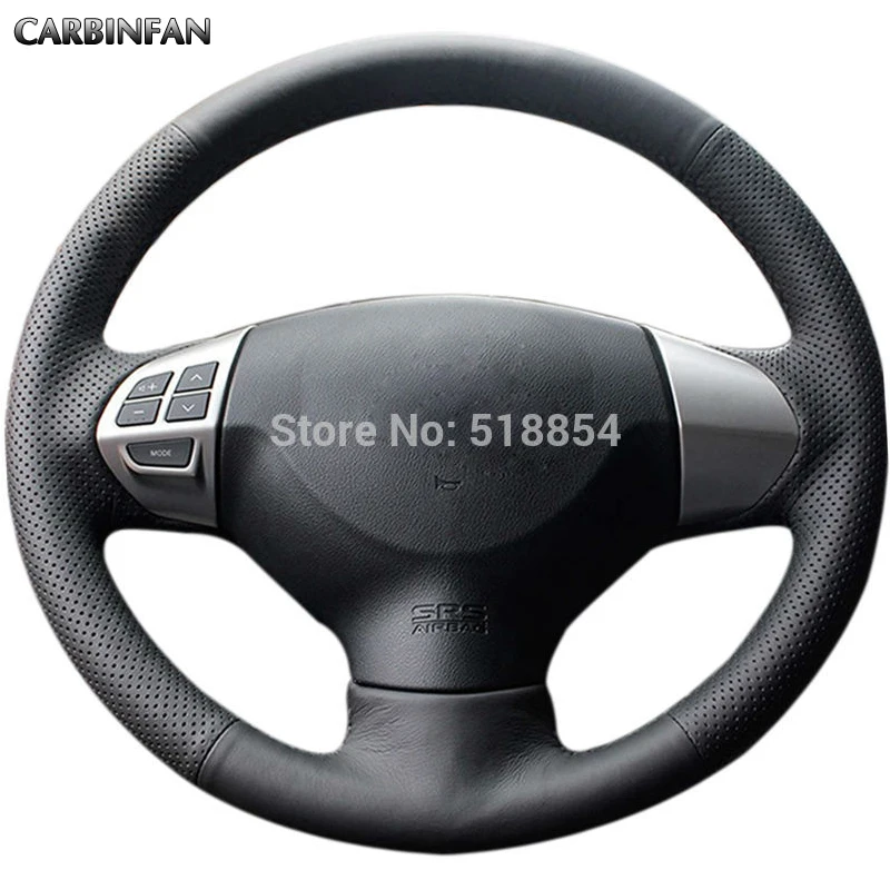 

Black Artificial Leather Car Steering Wheel Cover for Mitsubishi Lancer EX10 Lancer X Outlander ASX Colt Pajero Sport