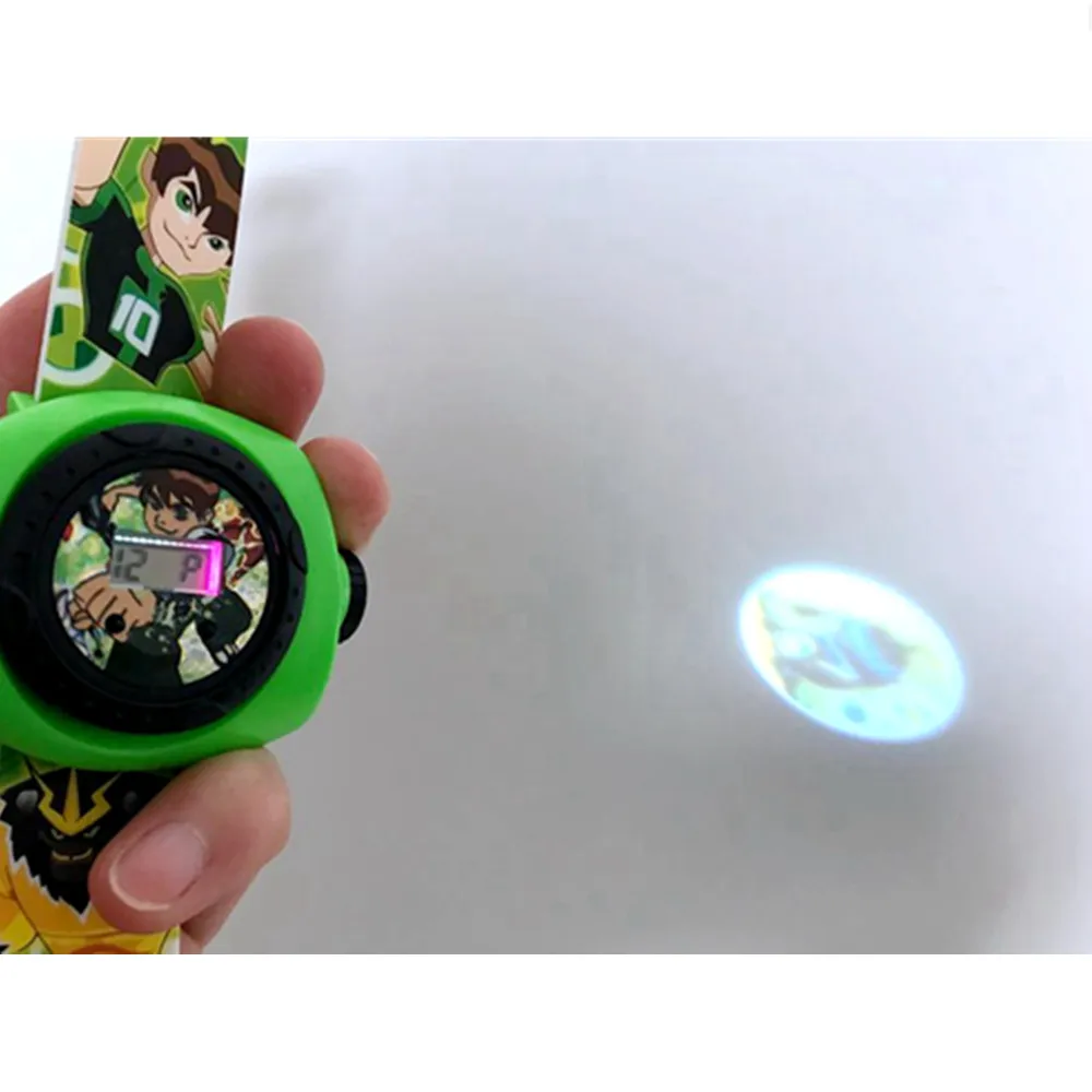 1 шт. Мультяшные цифровые часы Ben 10 фигурки Ben10 проектор 20 стилей изображения детская Подарочная игрушка