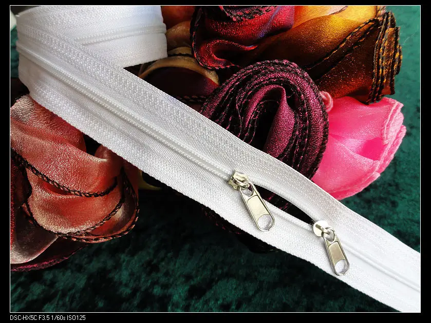 3 200cm/lot nylon zippers for sewing double sliders for quilt cover