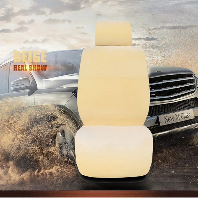 

DERI Faux Fur Plush Car Front Seat Cover Universal Automotive Interior Artificial Fur Car Seat Cushion Pad Interior Car Supplies