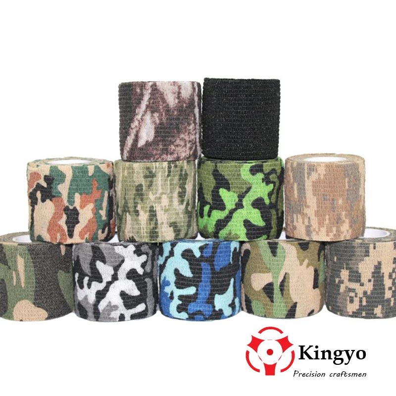 

Elastic Stealth Tape Hunting Military Camouflage Tape Airsoft Paintball Gun Rifle Shooting Stretch Bandage Camo Tape