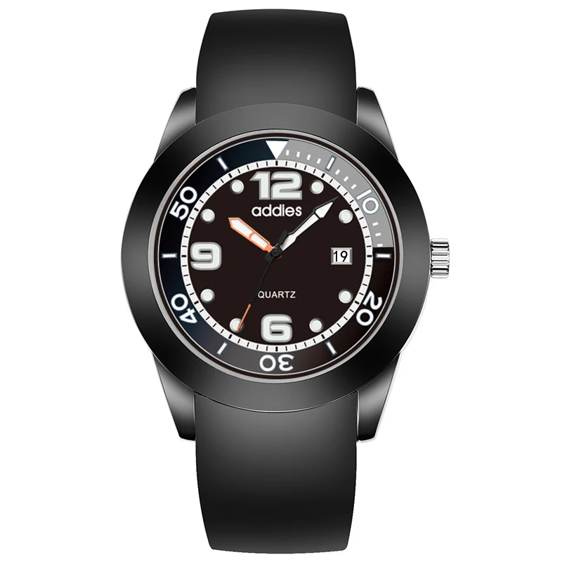 2018 Addies Men Business Waterproof Causal Fashion Luminous Luxury quartz wristwatch relogio masculino  top popular