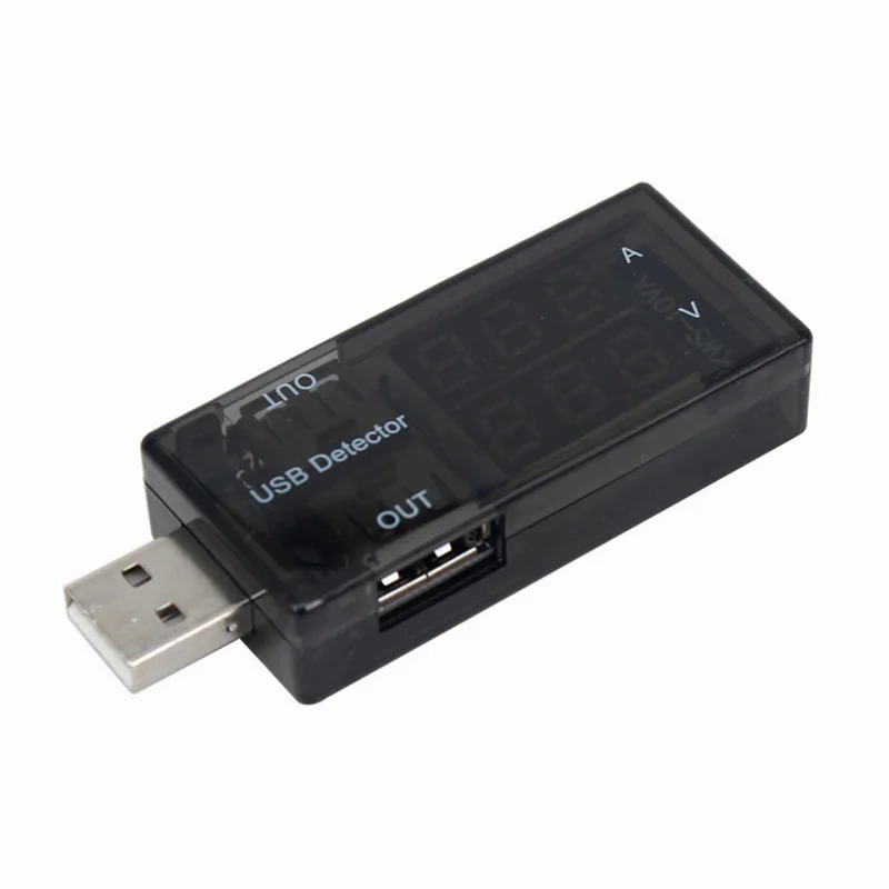 USB-тестер для зарядки DU55 измеритель напряжения и силы тока двойной цифровой