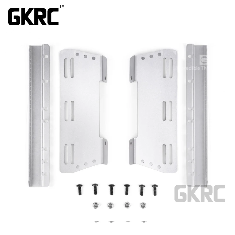 

1pair Metal Side Pedal For Rc Crawler Car Mst Cfx Jimny Gax0131b General Purpose Stainless Steel Side Skirt Armor Scraper