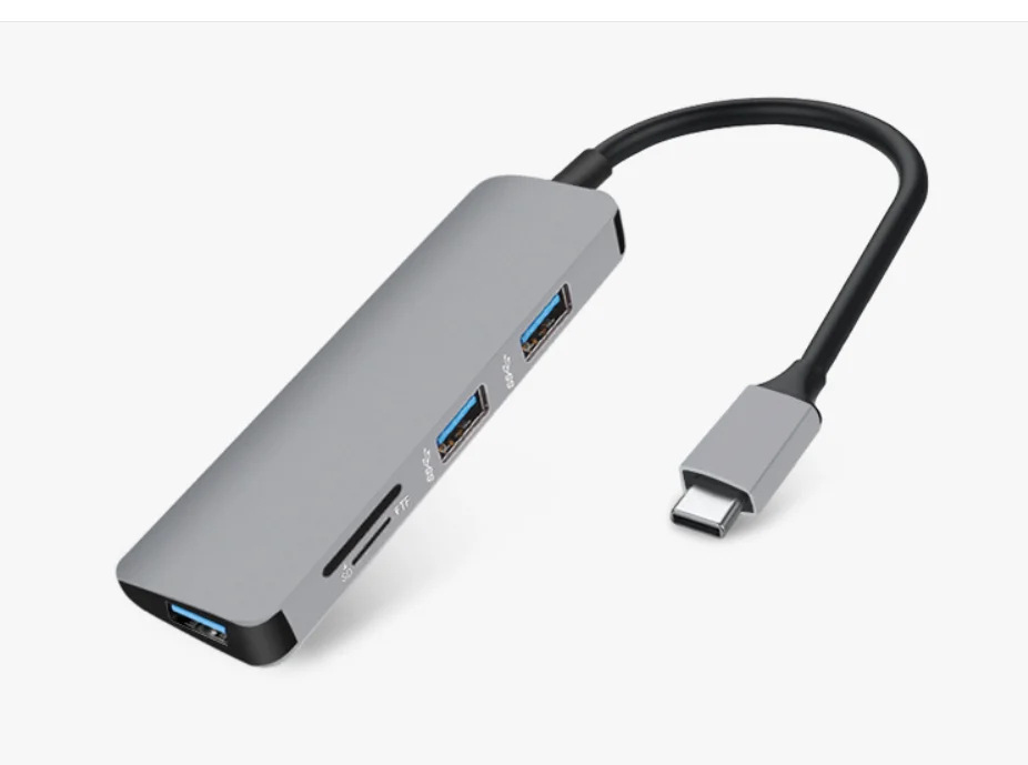 5 в 1 USB C концентратор USB-C к HDMI Micro SD/TF кард-ридер адаптер для MacBook samsung Galaxy S9/S8 huawei P20 Pro type C - Цвет: TC TF SD