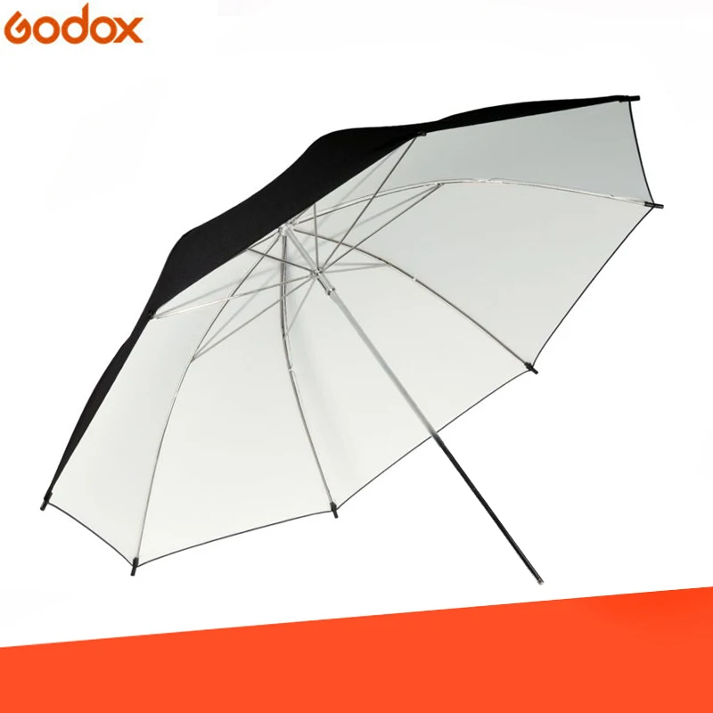 

33"/83cm Studio Umbrella Black & White Rubber Cloth Stainless Steel Photography Reflective Umbrella Photo Studio Accessories