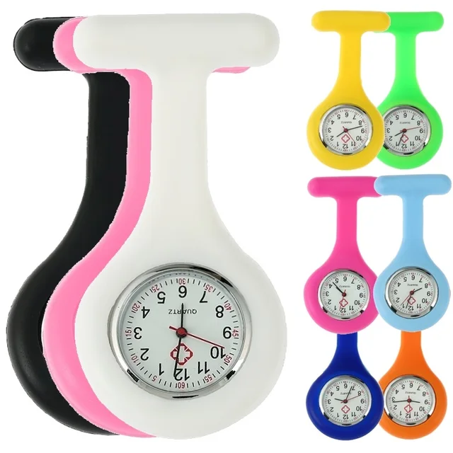 Gnova Platinum BIG Silicone NURSE WATCH Women medical military quartz analog Sil Gnova Platinum BIG Silicone NURSE WATCH Women medical military quartz analog Sil