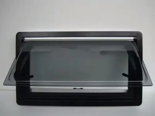 

500x350mm 19.7x13.8 inch Top Hung Side Window Right Angle Ventilation Hatch With Screen and Blind RV Caravan Motorhome MG16RW