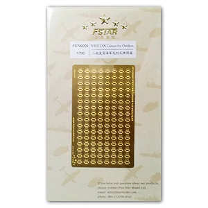 

Five-star FS700009-metal etchings for 20mm Errikon shell cartridges for US Navy ships