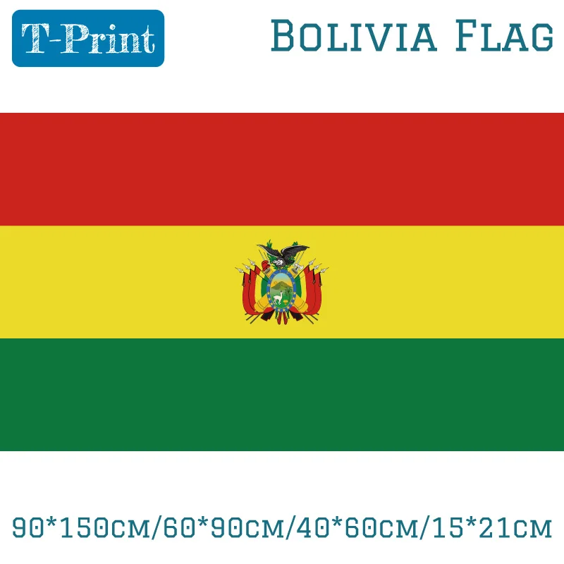 

90*150cm/60*90cm Bolivia Flag High Quality Brass Buckle 40*60cm National Day /Sports games meeting Gift Flag Banner Decoration